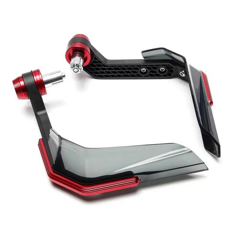 Lenkerhandschützer Motorrad Handschutz Handschutz Schild Winddicht Motorrad Motocross Universal Protector Modifikation Schutzausrüstung Handschützer(Red) von TWMEU