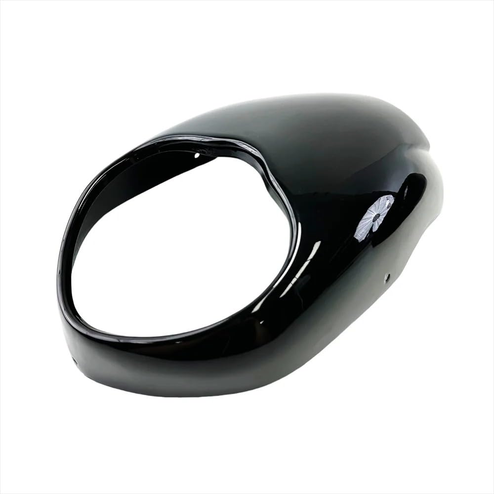 Motorrad Windschild Für Kawasaki Für Vulcan S 650 2015-2024 Motorrad Front Scheinwerfer Verkleidung Windschutz Windschutz Motorrad Windabweiser Spoiler(Bright Black) von TWMEU