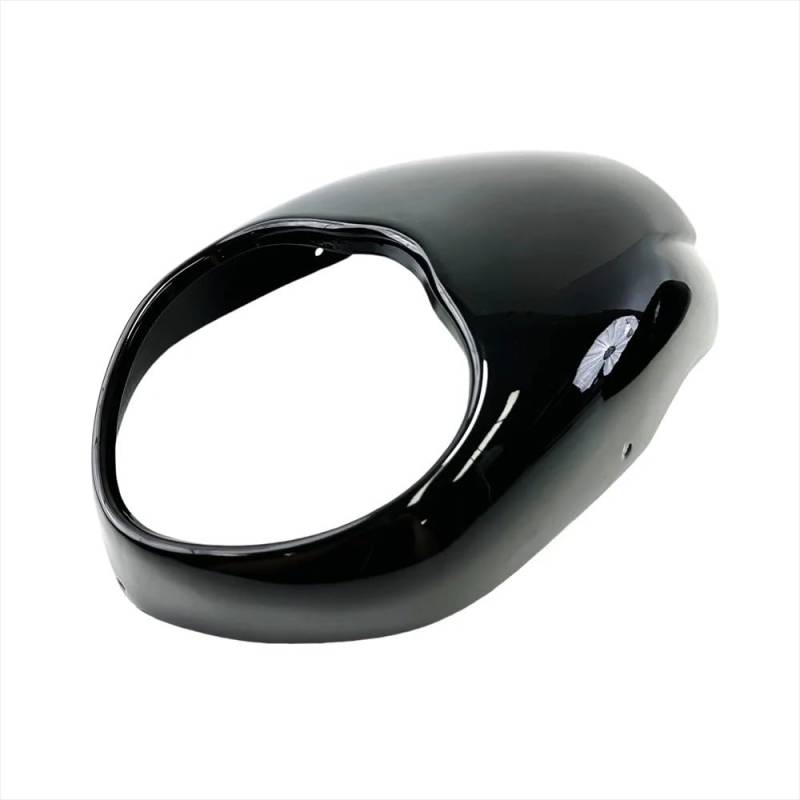 Motorrad Windschild Für Kawasaki Für Vulcan S 650 2015-2024 Motorrad Front Scheinwerfer Verkleidung Windschutz Windschutz Motorrad Windabweiser Spoiler(Bright Black) von TWMEU