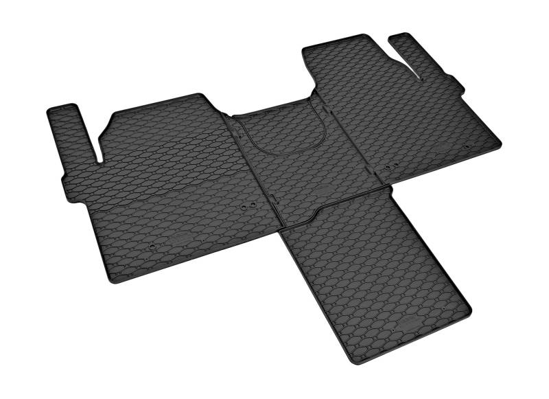 TXTrade Gummimatten geeignet für Tourneo/Transit Custom ab 2024 | 2Sitze + Tunnel von TXTrade