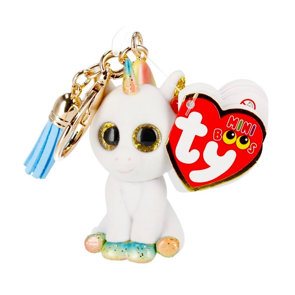 Ty - Mini Boos Clips - Einhorn - Pixy - Weiß - Mit blauer Quaste - Der modische Schlüsselanhänger inspiriert von den berühmten Plüschtieren mit funkelnden großen Augen - 10 Cm - 25055 Ty - Mini Boos Clips - Einhorn - Pixy - Weiß - Mit blauer Quaste - Der modische Schlüsselanhänger inspiriert von den berühmten Plüschtieren mit funkelnden großen Augen - 10 Cm - 25055 von TY