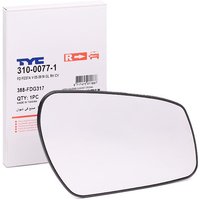 TYC Außenspiegelglas rechts 310-0077-1 Spiegelglas,Spiegelglas, Außenspiegel FORD,Fiesta Mk5 Schrägheck (JH1, JD1, JH3, JD3) TYC Außenspiegelglas rechts 310-0077-1 Spiegelglas,Spiegelglas, Außenspiegel FORD,Fiesta Mk5 Schrägheck (JH1, JD1, JH3, JD3) von TYC