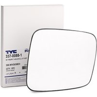 TYC Außenspiegelglas links 337-0088-1 Spiegelglas,Spiegelglas, Außenspiegel VW,Transporter IV Bus (70B, 70C, 7DB, 7DK, 70J, 70K, 7DC, 7DJ) von TYC