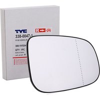 TYC Außenspiegelglas rechts 338-0047-1 Spiegelglas,Spiegelglas, Außenspiegel VOLVO,V50 (545),V70 III (135),V60 (155, 157),V40 Schrägheck (525, 526) von TYC