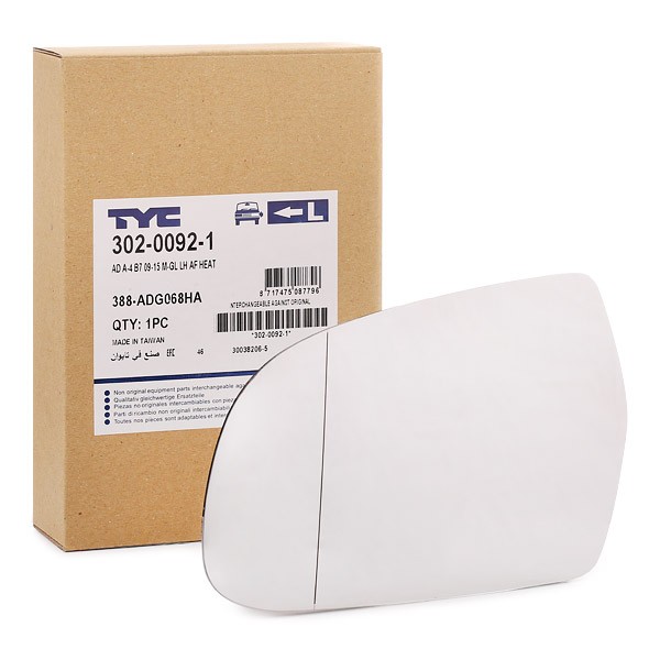 TYC Außenspiegelglas AUDI 302-0092-1 8K0857535F Spiegelglas,Spiegelglas, Außenspiegel TYC Außenspiegelglas AUDI 302-0092-1 8K0857535F Spiegelglas,Spiegelglas, Außenspiegel von TYC