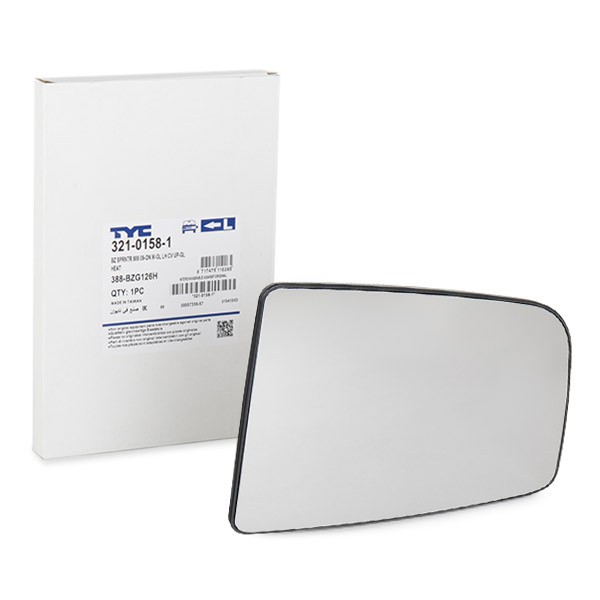 TYC Außenspiegelglas VW,MERCEDES-BENZ 321-0158-1 0028115233,A0028115233,2E0857587A Spiegelglas,Spiegelglas, Außenspiegel von TYC