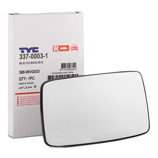 TYC Außenspiegelglas VW,SEAT 337-0003-1 1H1857522 Spiegelglas,Spiegelglas, Außenspiegel TYC Außenspiegelglas VW,SEAT 337-0003-1 1H1857522 Spiegelglas,Spiegelglas, Außenspiegel von TYC