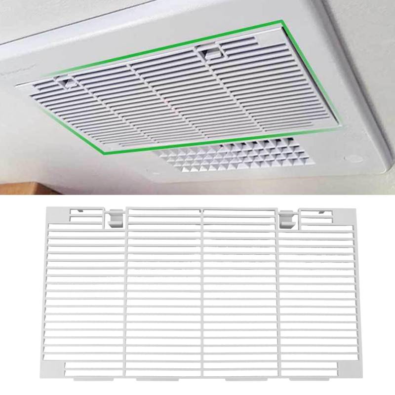 RV AIR -Entlüftungsgrill AC -Entlüftungsabdeckung Ersatz für 3104928.019 mit 2 Filterbildschirmen, Kompaktstrukturluftgitter, Größe RV -Kühlergrill von TYCIONG