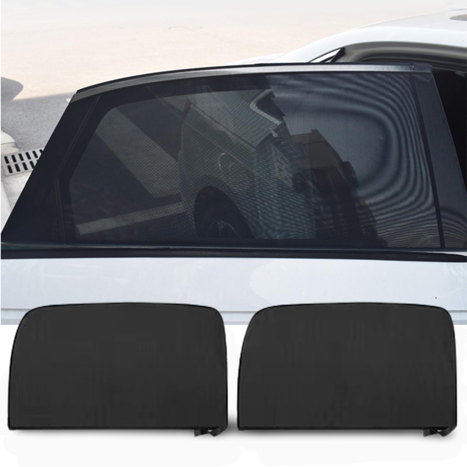 TYEQWT Sonnenschutz Auto, 2 Stück Sichtschutz Auto, 55 x 52cm Sonnenschutz Auto Fenster Verdunkelung, Auto Sonnenschutz Kinder, UV Schutz, Schwarz TYEQWT Sonnenschutz Auto, 2 Stück Sichtschutz Auto, 55 x 52cm Sonnenschutz Auto Fenster Verdunkelung, Auto Sonnenschutz Kinder, UV Schutz, Schwarz von TYEQWT
