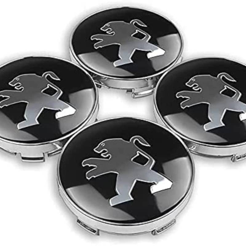 4 Stück Auto Nabendeckel für Peugeot 308 und 408 60mm Radnabendeckel Felgendeckel Radkappen Nabendeckel Radkappen für Auto Zubehör von TYGCP