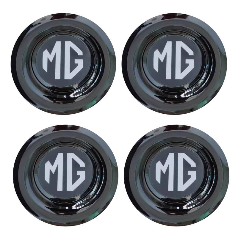 4 Stück Auto Radnabenkappen für MG GT ZS ZT 360 550 750 18.3cm Auto Nabendeckel Felgenkappen Radkappen Radnaben Nabenkappen Felgendecke,Black von TYGCP