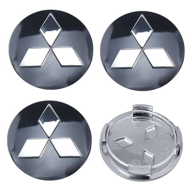 4 Stück Nabendeckel für Mitsubishi Eclipse Spyder Pajero Sport Endeavor 60mm Radnabendeckel Felgendeckel Radkappen Felgendeckel Radkappen für Auto von TYGCP