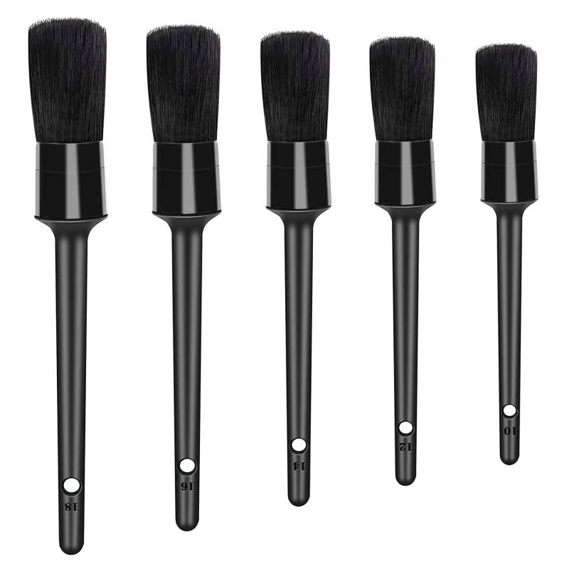 TYPHEERX Detailing Brush 5-teiliges Auto-Reinigungsbürsten-Set für Motorräder, Innenlüftungen, Armaturenbrett-Embleme von TYPHEERX