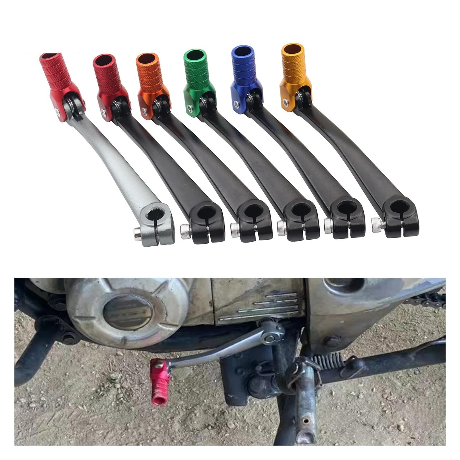 Motorrad Schalthebel Starthebel Motorradzubehör Universal Für Für 125cc Bis 400cc Schalthebel Kickpedal Starterhebel Motorrad Schalthebel Starthebel Motorradzubehör Universal Für Für 125cc Bis 400cc Schalthebel Kickpedal Starterhebel von TYPORD