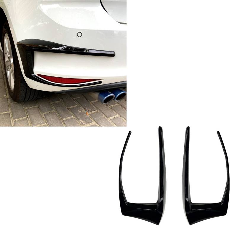 TYSLSQ Heckstoßstange Spoiler Splitter Canard Lampe Licht Trim Für VW Golf 7 GTI R GTD 2012-2015 von TYSLSQ