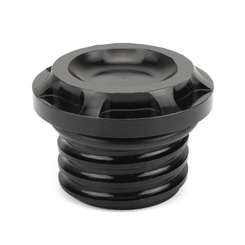 Motorrad-Tankdeckel Für Har&ley Touring Dyan FXD Softail Road King Street Glide 1996-2019 2020 Schwarz Motorrad Kraftstoff Tank Kappe Aluminium Gas Kappen Abdeckung von TYUHNLSBN