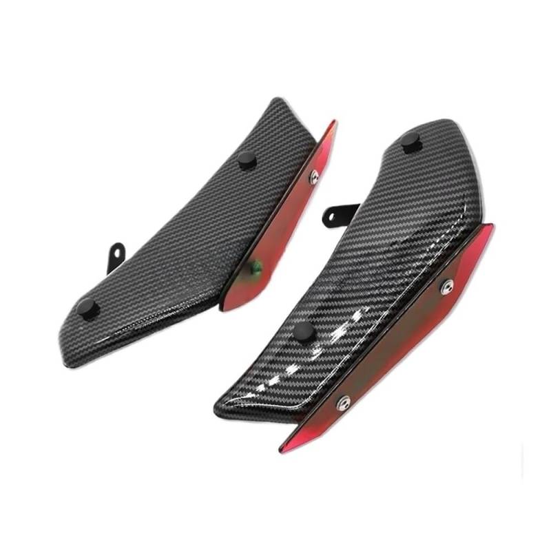 TYUHNLSBN Motorrad Heckverkleidung Downforce Sport Spoiler Für Kawa&saki Für Ninja 400 Ninja400 Seitenspoiler Windabweiser Rahmen Verkleidung Kit Motorradzubehör von TYUHNLSBN