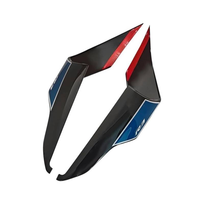 TYUHNLSBN Motorrad Heckverkleidung Hinten Side Cowling Für YAM&AHA YZF-R3 R3 2019 2020 2021 2022 2023 Motorrad Zubehör Verkleidung Feste Wind Flügel Dark Blau von TYUHNLSBN
