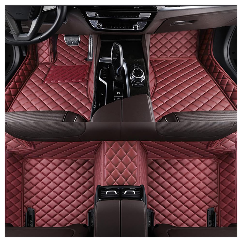Leder Auto Fussmatten, für Mercedes Benz E Class 2009-2016 W212 Nach Maß Auto FußMatten Leder,Allwetter Personalisierung Vorn Hinten Fussmatten Set Autozubehör,E/Wine Red Leder Auto Fussmatten, für Mercedes Benz E Class 2009-2016 W212 Nach Maß Auto FußMatten Leder,Allwetter Personalisierung Vorn Hinten Fussmatten Set Autozubehör,E/Wine Red von TYUIGHF