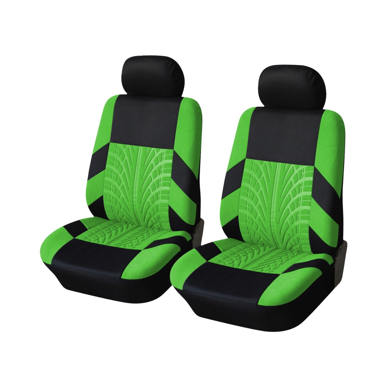 Auto Sitzbezüge Sets für Peugeot 307 SW (2002–2008), Atmungsaktiv Bequem Stoff Sitzbezüge Komplettset Autositzbezüge Innenraum Zubehör,A/Green-A/Front 2 Seats von TYUMGXIAO