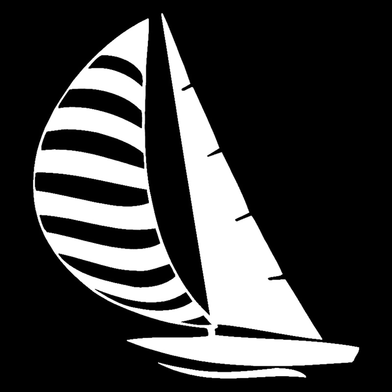 TYUTYU Autoaufkleber Segelboot Segeln Mode Vinyl Auto Styling (Color Name : Silver) von TYUTYU