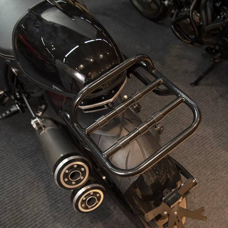Motorrad Gepäckträger hinten für R NineT Scrambler Racer Pure Urban G/S 2014-2023 R9T Cargo Holder Carrier Bracket Adapter Support Shelf Passenger Handlauf Bar Zubehör Teile von TaTonCycle