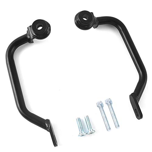 Motorrad Stahl Beifahrer Haltegriff für Z900RS Z950RS 2018 2019 2020 2021 2022 2023 2024 hinten Soziussitz Seitengriff Kit (Schwarz) von TaTonCycle