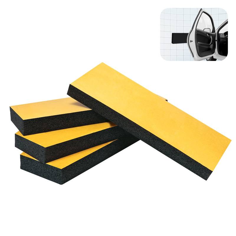 4 Garagen Wandschutz 30 x 10 x 3 cm, Selbstklebend Autotür Wandschutz,Garagen-Wandschutz Wandpolsterung, Türkantenschutz für Autotüren, Garagen und Carport von Taakige