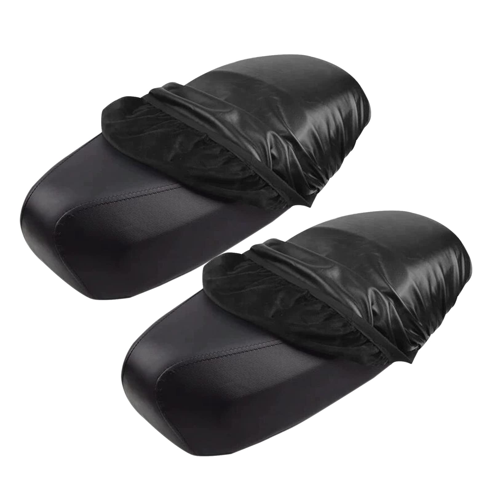 Taekooki 2 Stück Universal Motorrad Sitzbankbezug, Leder Wasserdicht Sitzabdeckung, Sitzbankabdeckung Wasserdicht, für Motorrad Roller Sitzschutz Schwarz Taekooki 2 Stück Universal Motorrad Sitzbankbezug, Leder Wasserdicht Sitzabdeckung, Sitzbankabdeckung Wasserdicht, für Motorrad Roller Sitzschutz Schwarz von Taekooki