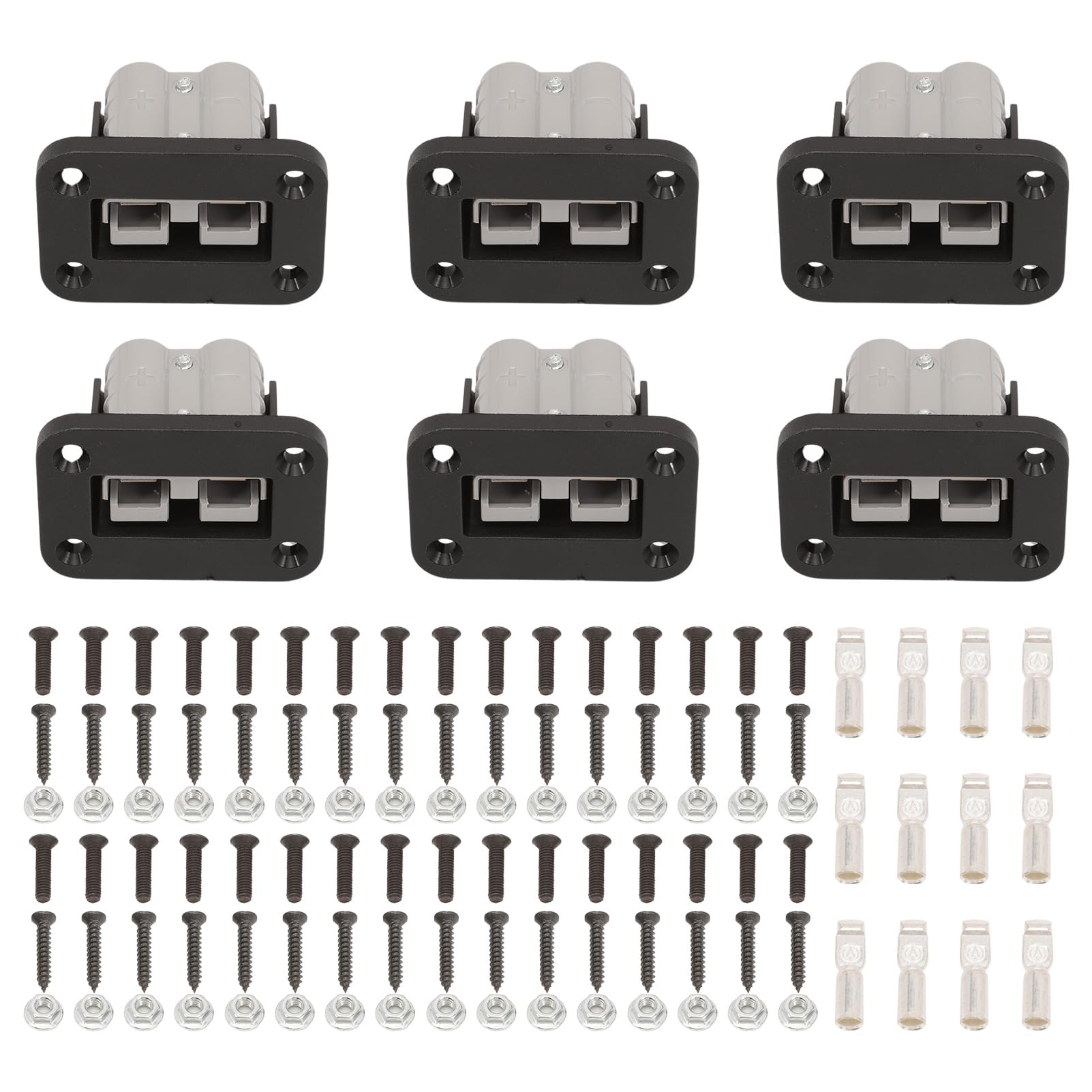 Taesayl 6 Stück 50A Montagehalterung Anderson-Stecker Unterputz Einbaurahmen Panel Abdeckung Stecker Satz für Wohnwagen Boot Lkw Gabelstapler Bootsbausatz Taesayl 6 Stück 50A Montagehalterung Anderson-Stecker Unterputz Einbaurahmen Panel Abdeckung Stecker Satz für Wohnwagen Boot Lkw Gabelstapler Bootsbausatz von Taesayl
