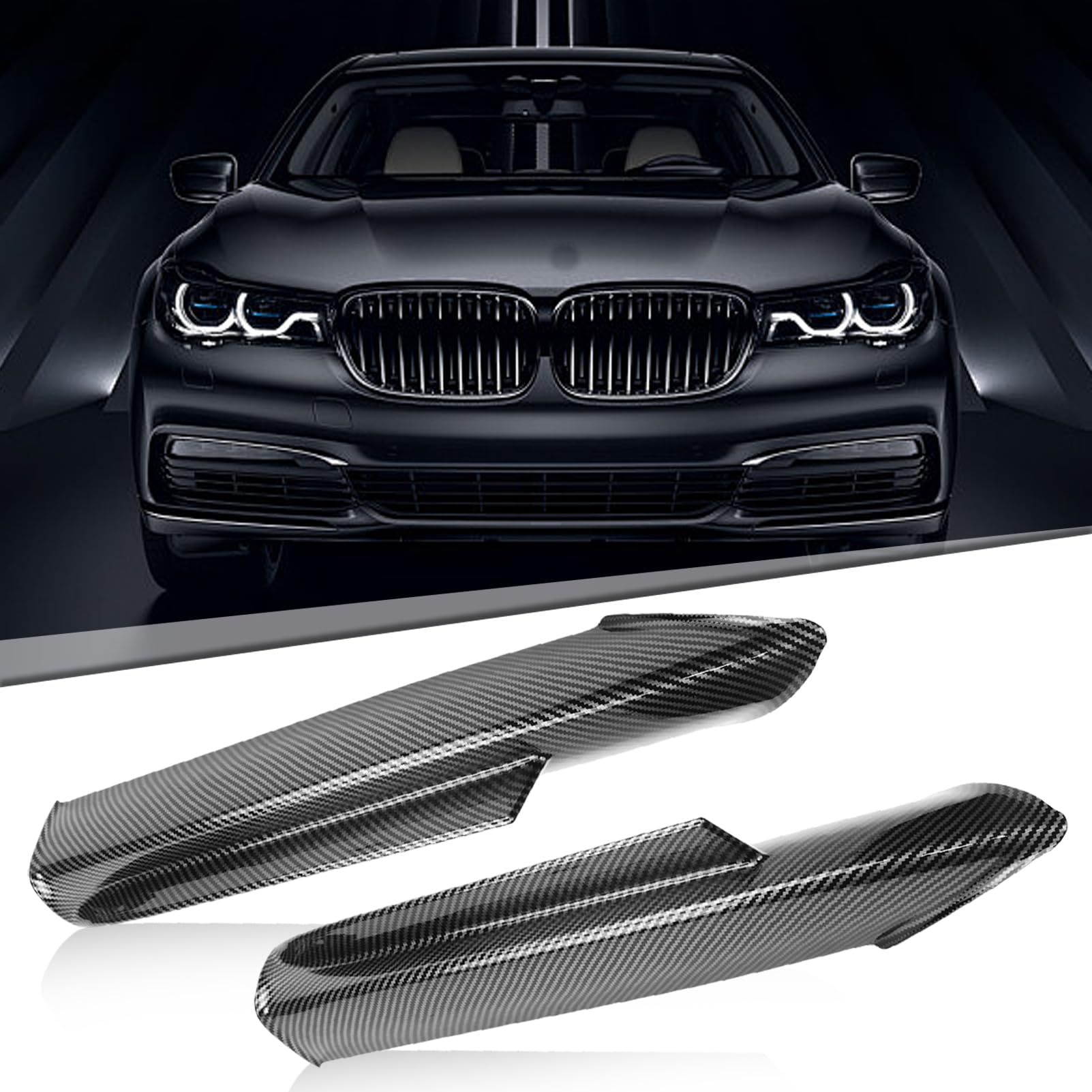 Taesayl Paar Stoßstangen-Splitter Kompatibel 3er E90 E91 320i 330i 2005–2008 Frontstoßstangen-Lippen-Splitterklappe Lippen-Diffusor Spoiler Glänzend Schwarz Taesayl Paar Stoßstangen-Splitter Kompatibel 3er E90 E91 320i 330i 2005–2008 Frontstoßstangen-Lippen-Splitterklappe Lippen-Diffusor Spoiler Glänzend Schwarz von Taesayl
