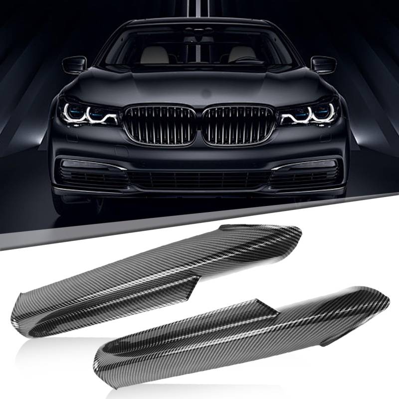Taesayl Paar Stoßstangen-Splitter Kompatibel 3er E90 E91 320i 330i 2005–2008 Frontstoßstangen-Lippen-Splitterklappe Lippen-Diffusor Spoiler Glänzend Schwarz von Taesayl