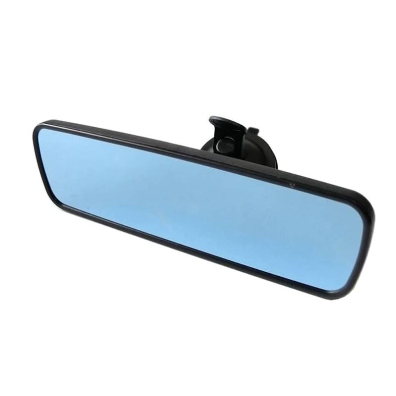 Auto Rückspiegel mit Saugnapf, Universal Panorama konvex Innenspiegel Gebogener Spiegel Innenrückspiegel Rückspiegel Innen für Auto Lkw Pkw Kfz Suv (Blauer Spiegel, Umrandet) von TangDao