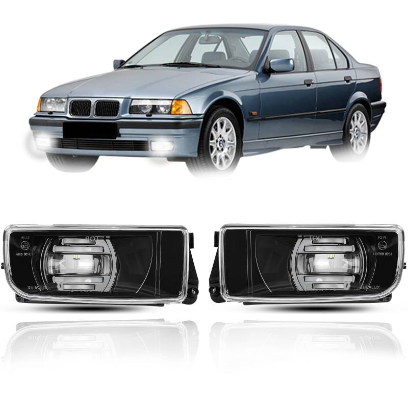 TangMiGe LED Nebelscheinwerfer für BMW E36 3er HB SDN WGN CPE CONV, (318i 318is 318ti 320i 323i 323is 325i 325is 328i 328is M3), Original Design, 09/1990-08/2000 von TangMiGe