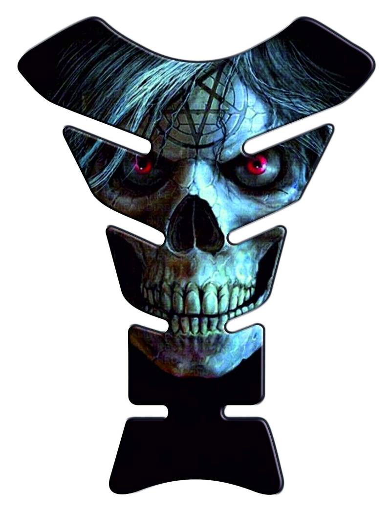 Aufkleber für Skull 07 mit 3D-Effekt von Tankpad