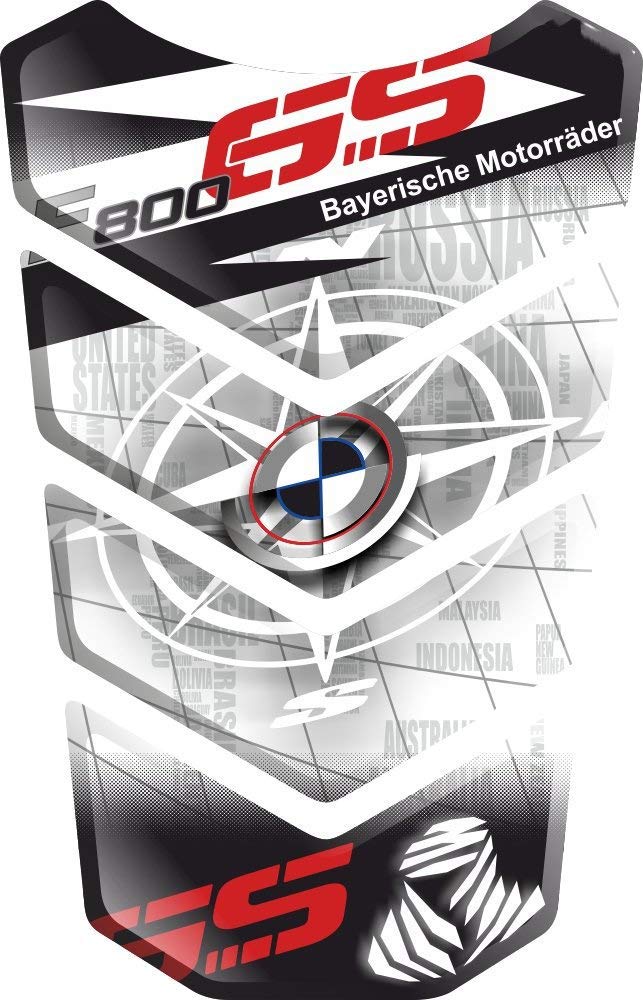 Tankdeckel, selbstklebend, Tankschutz, Tankschutz, Protection DE RESEVOIR, 3D-Effekt, kompatibel mit BMW F800GS F800 F 800 GS F-800-GS F-800 BMWF800 BMWF800GS v5 von Tankpad