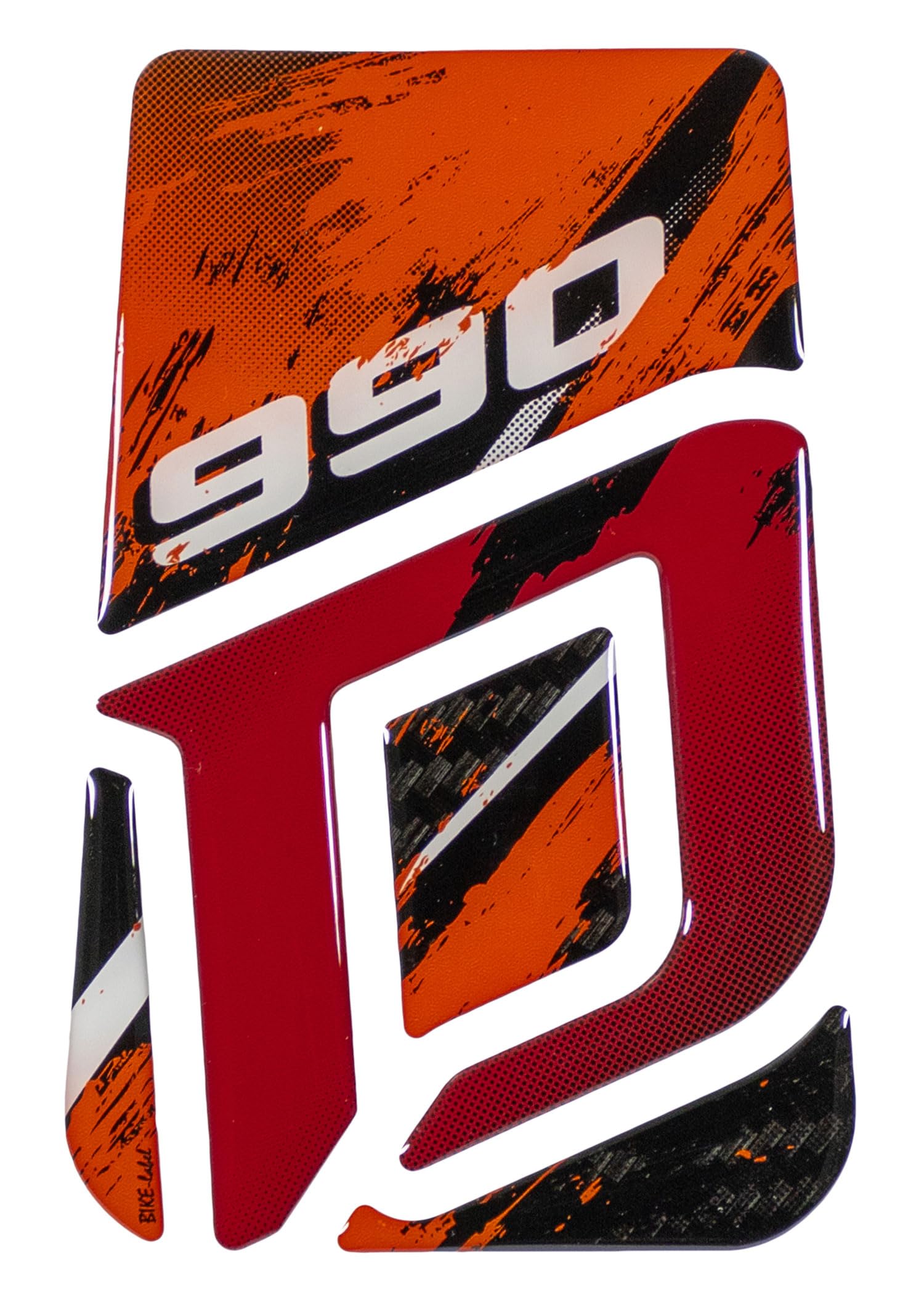 Tankpad Aufkleber Carbon Splatter Rot Orange kompatibel mit KTM 990 Duke X509708VA Tankpad Aufkleber Carbon Splatter Rot Orange kompatibel mit KTM 990 Duke X509708VA von Tankpad