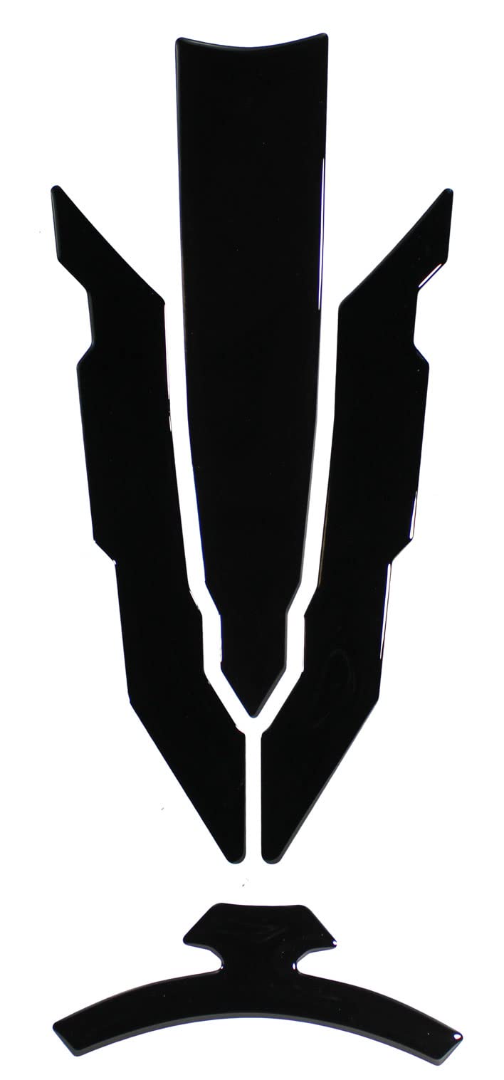 Tankpad Motorradaufkleber schwarz black kompatibel für Kawasaki Z650 X508303 von Tankpad
