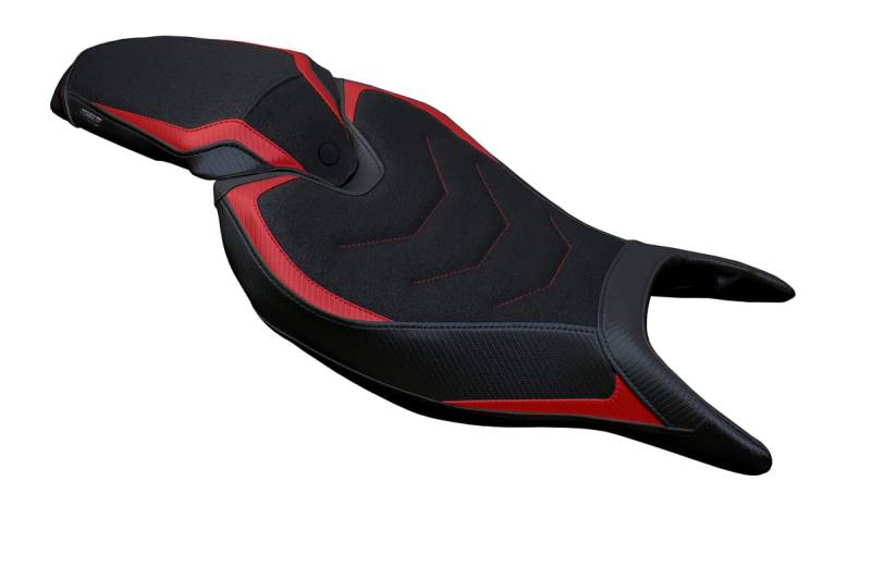 Tappezzeria Italia Sattelbezug kompatibel Triumph Speed Triple 1200 RR (2022) Modell Renee Ultragrip by (NL-Rot) von Tappezzeria Italia