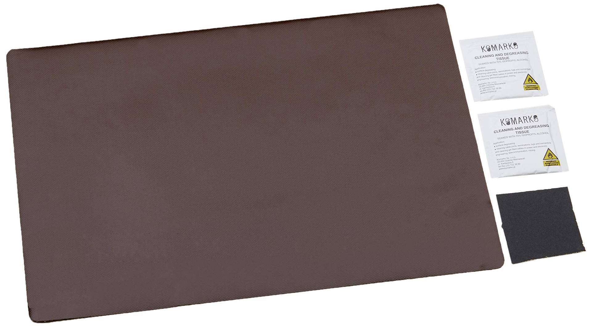 Taros Trade 266-all-n-123505 h-plast Ultra Lang 45 cm. Breite 32.5 cm. Brown RAL Farbcode 8017 Set mit: Papier vetrata-2 Entfetter Tessuto-2 Stück von Taros Trade