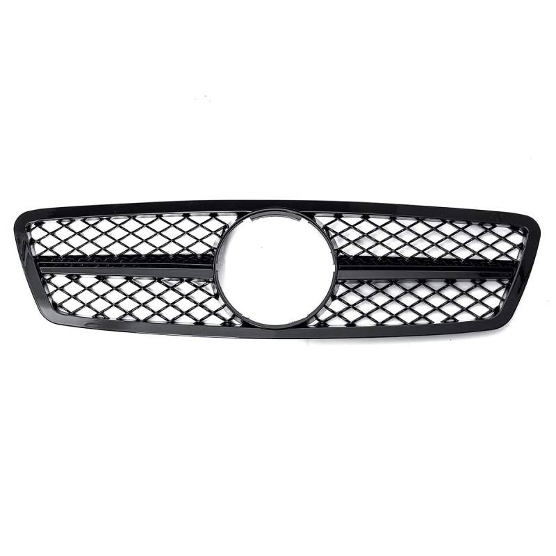 Tassety Auto Frontstoßstangengitter Kühlergrill Glänzend Schwarz für C- W203 C280 C320 C240 C200 C63 2000-2006 von Tassety