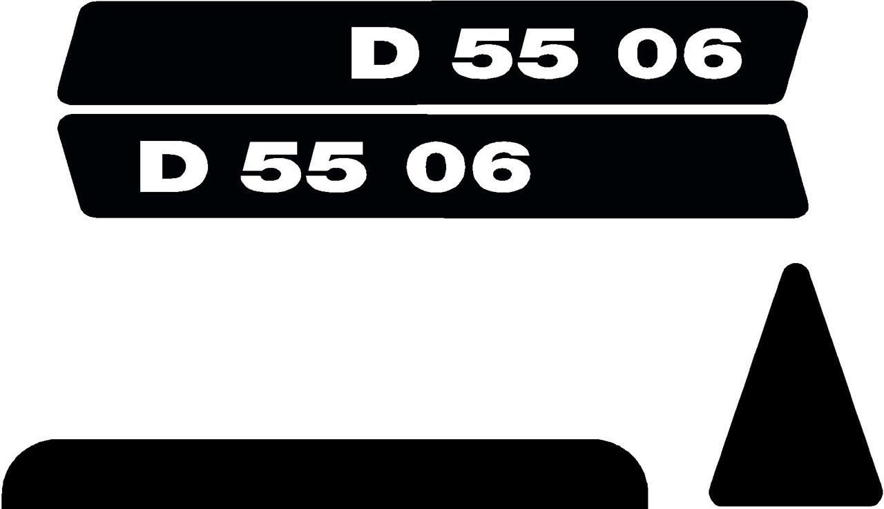 Deutz D5506 Aufkleber Logo Emblem Sticker Label lang von Tassorm