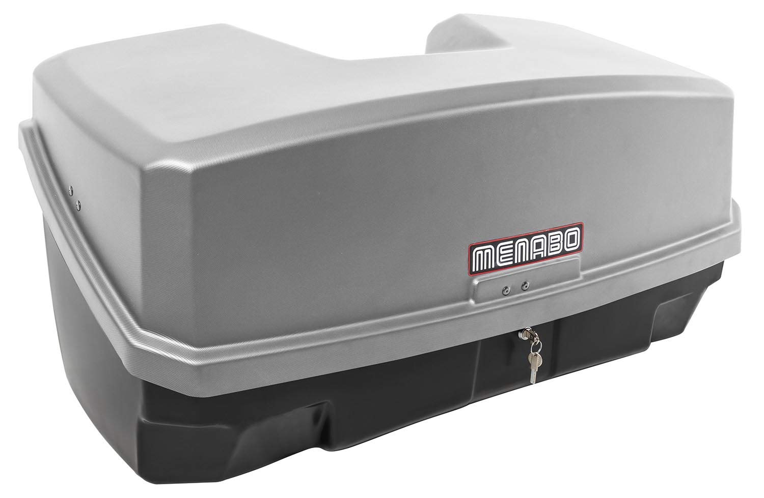 Ménabo Nekkar Silber Transportbox Gepäckbox für Kupplungsträger Heckträger 300 Liter von Ménabo