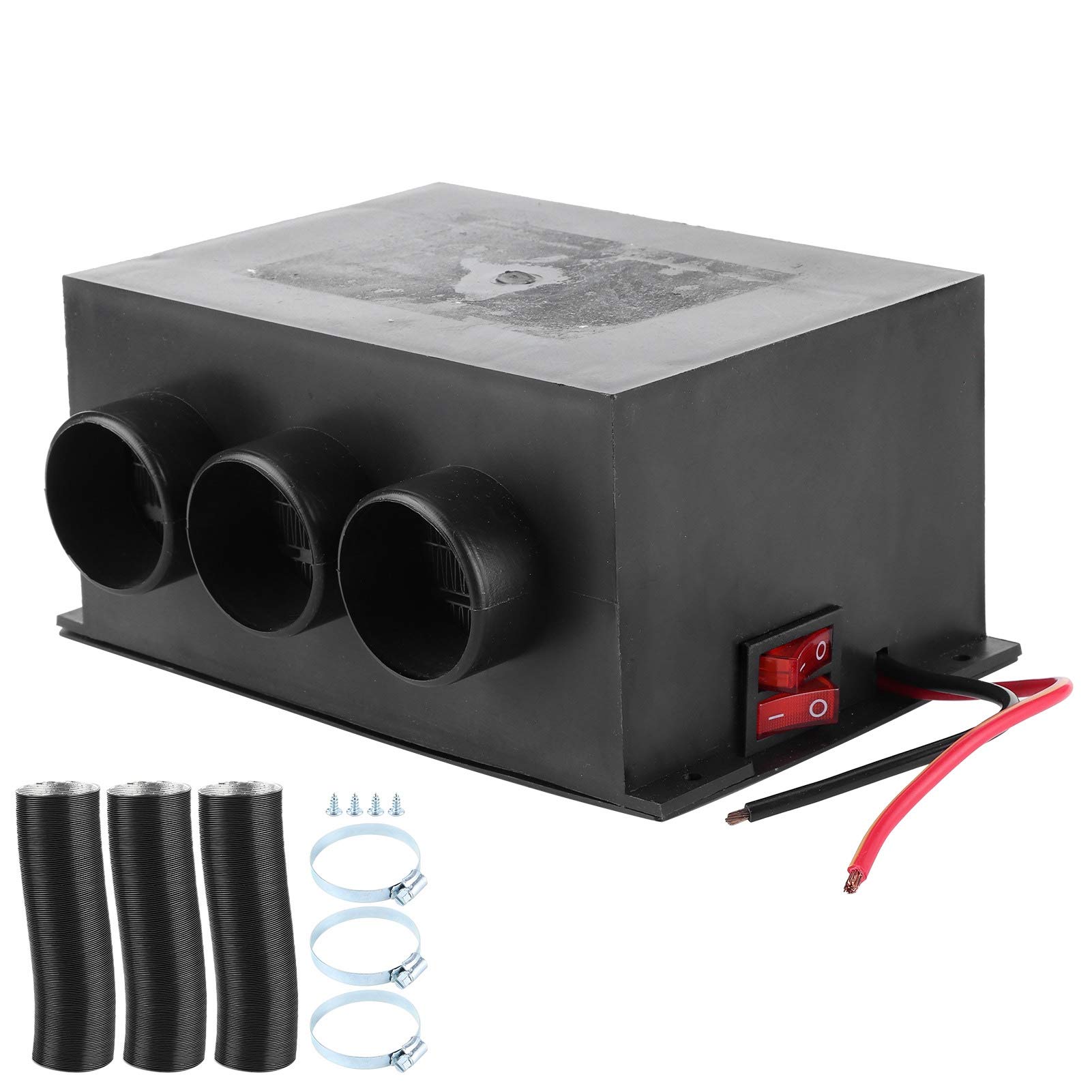 12 Volt Heizung,Auto Heizung 12V,Autoheizung 12V 600W Auto Heizlüfter 3-Loch Winter Heizung Wärmer Windschutzscheiben-Entfroster Entfernen Von Nebel,Auto Defroster Windschutzscheibenheizung Fan Demist von Tbest