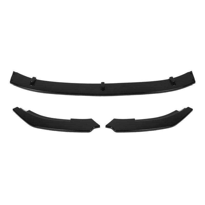 3pcs Front Stoßfänger Lip Splitter Kits Hochfestige Abs Stoßfänger Lippenspoiler Diffusor füR MK6 R20 R 2008-2013 Auto Upgrade (glänzend schwarz) von Tbest