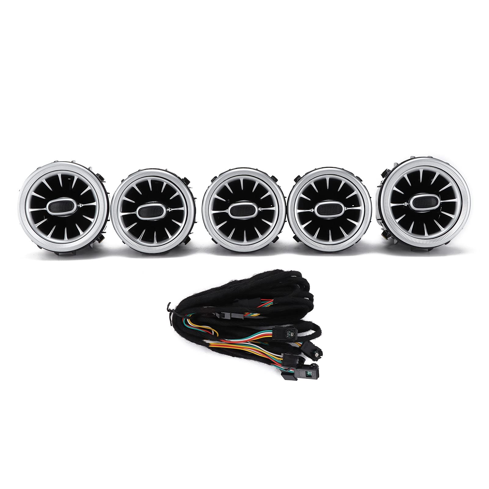 5 ück 64 Farben Front LED Turbine Air Vent, Front Turbine Outlet Umgebunlicht Kit Ersatz für C GLC-Klasse W205 2019-2021 Autozubeh?r 5 ück 64 Farben Front LED Turbine Air Vent, Front Turbine Outlet Umgebunlicht Kit Ersatz für C GLC-Klasse W205 2019-2021 Autozubeh?r von Tbest