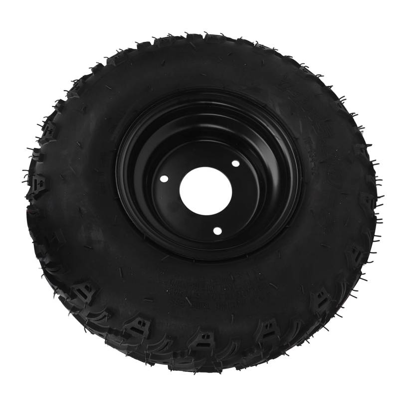 ATV REIFEN 6 ZOLL SCHWARZER ALUMINIUM ALLOY RIM 3 LÖCHER 6PR GUMMI PUNKTUR PROOF OFF ROAD FAHRZEUG CART von Tbest