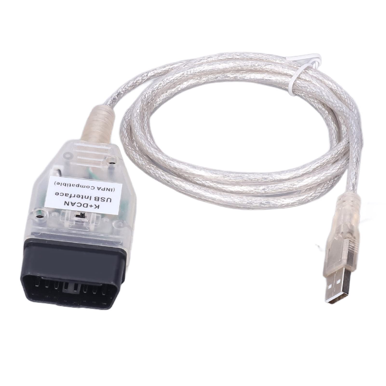 Auto-Diagnosewerkzeugkabel, K + Dcan Obd2 USB-Kabelschnittstelle mit Schalterersatz Interface OBD Schnittstellenkabel für Serie 1 E81 E82 E83 E87 E88 20042011 Kfz-Motorcode Sca von Tbest