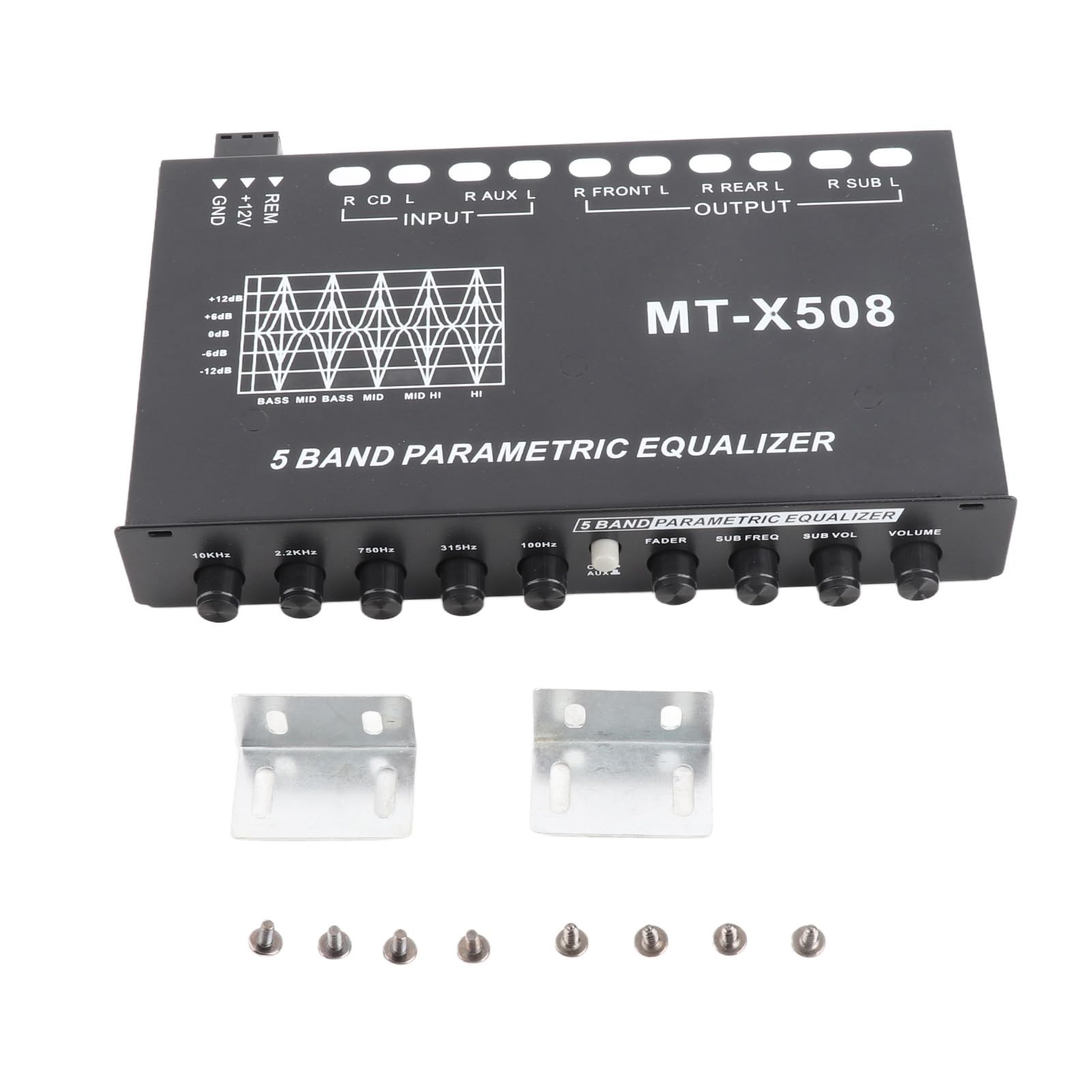 Auto-Grafik-Equalizer, Auto-Audio-Equalizer, Einstellbar, 5 Bänder, Präzise Abstimmung, EQ-Tuning, Crossover-Verstärker, Grafik-Equalizer Auto-Grafik-Equalizer, Auto-Audio-Equalizer, Einstellbar, 5 Bänder, Präzise Abstimmung, EQ-Tuning, Crossover-Verstärker, Grafik-Equalizer von Tbest