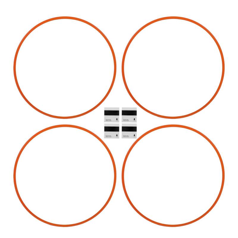 Autorad Rand Beschützer Ring Aluminiumlegierung Kratzfestige Radkante Randschutzschutzschutz für 20 -Zoll -Autoräder Orange 4pcs von Tbest